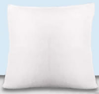 Cushion in synthetic wool