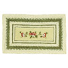 embroidered hessian doormat rectangular