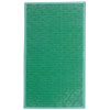 green soft doormat with border