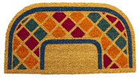 Doormat of coconut with pvc