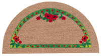 Semicircular ridged doormat