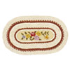 embroidered hessian doormat oval