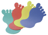 Large foot-shaped sponge mat